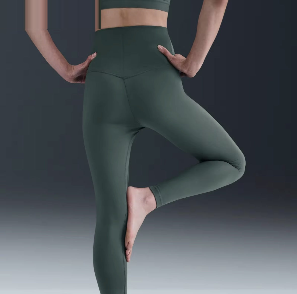 Nike One High-Rise Women's Running Leggings - Vintage Green