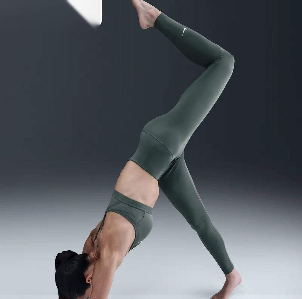 Nike One High-Rise Women's Running Leggings - Vintage Green