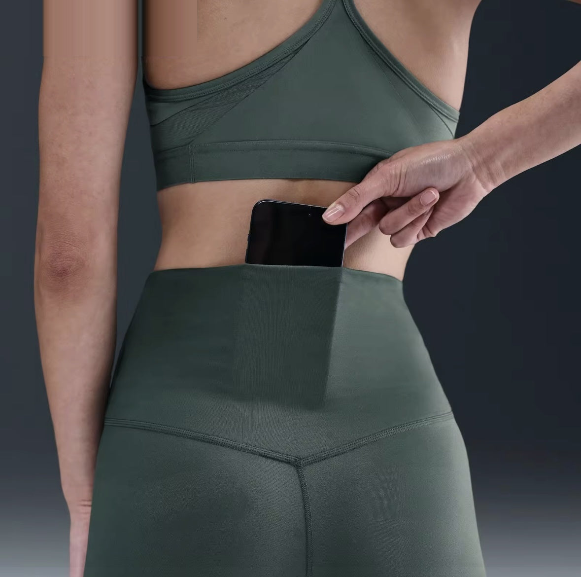 Nike One High-Rise Women's Running Leggings - Vintage Green