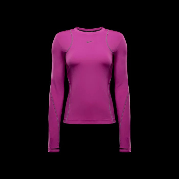 Nike Division Reflective Women's Running Long-Sleeve - Hot Fuchsia
