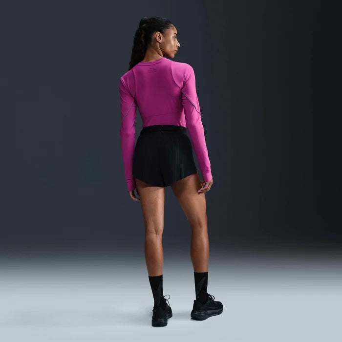 Nike Division Reflective Women's Running Long-Sleeve - Hot Fuchsia