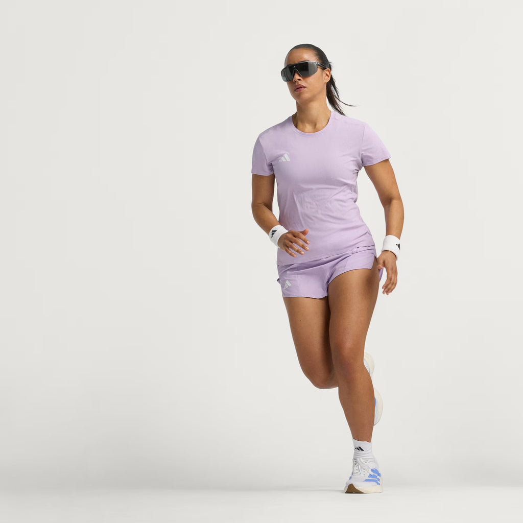 Adidas Adizero Essentials Women's Running Tee - Powder Plum