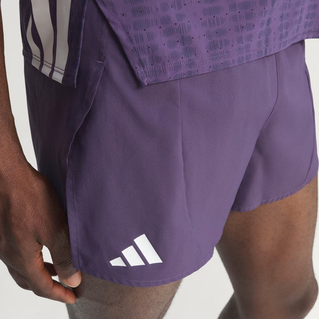 Adidas Adizero Essentials Split Men's Running Shorts - Aurora Plum