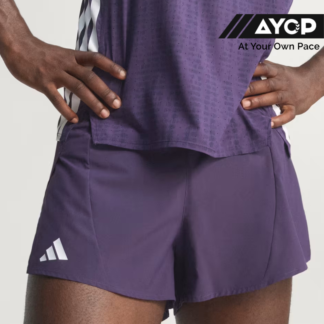 Adidas Adizero Essentials Split Men's Running Shorts - Aurora Plum