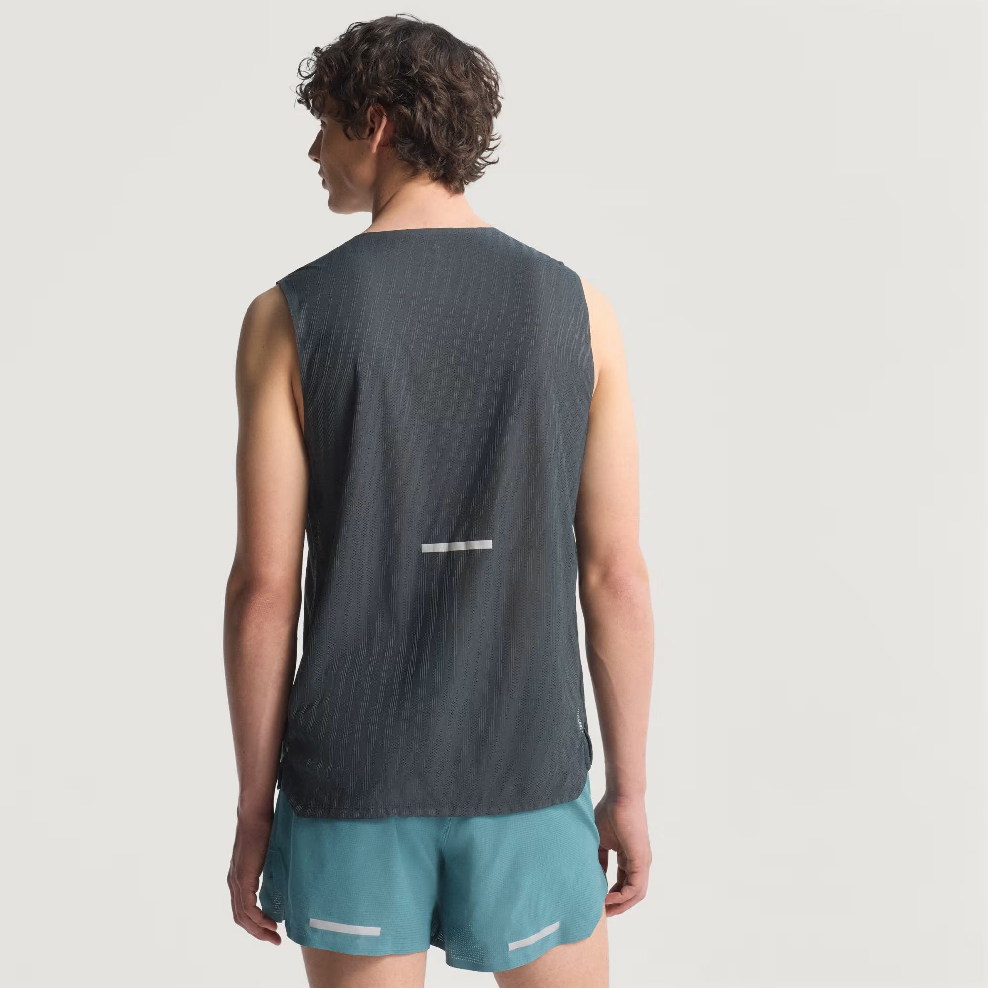 Adidas Adi365 Climacool+ Men's Running Tank Top - Black/Grey Six