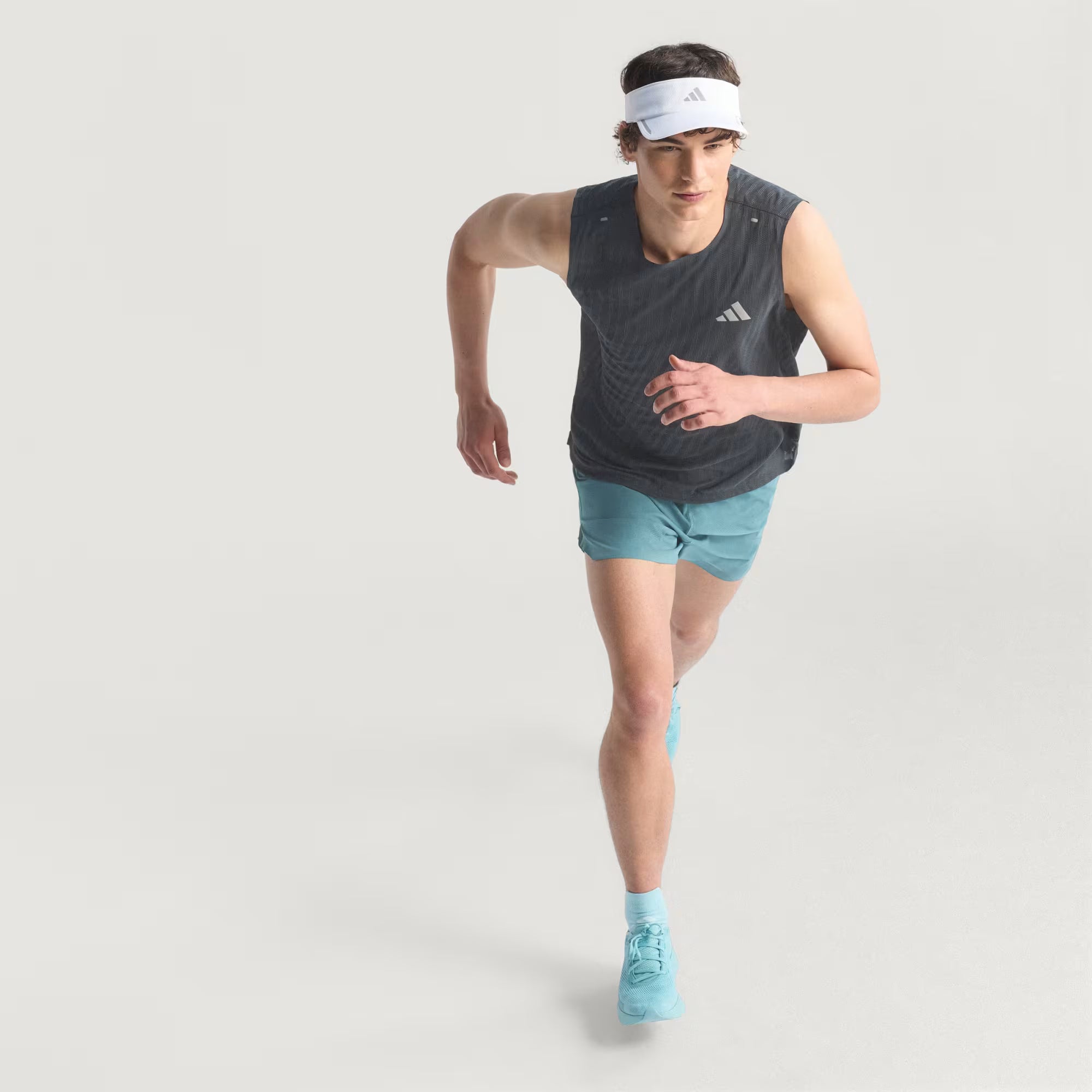 Adidas Adi365 Climacool+ Men's Running Tank Top - Black/Grey Six