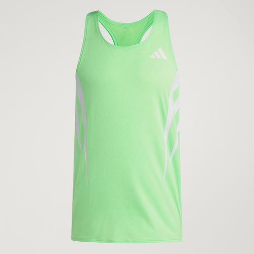 Adidas Adizero NYX Men's Running Singlet - Lime Burst
