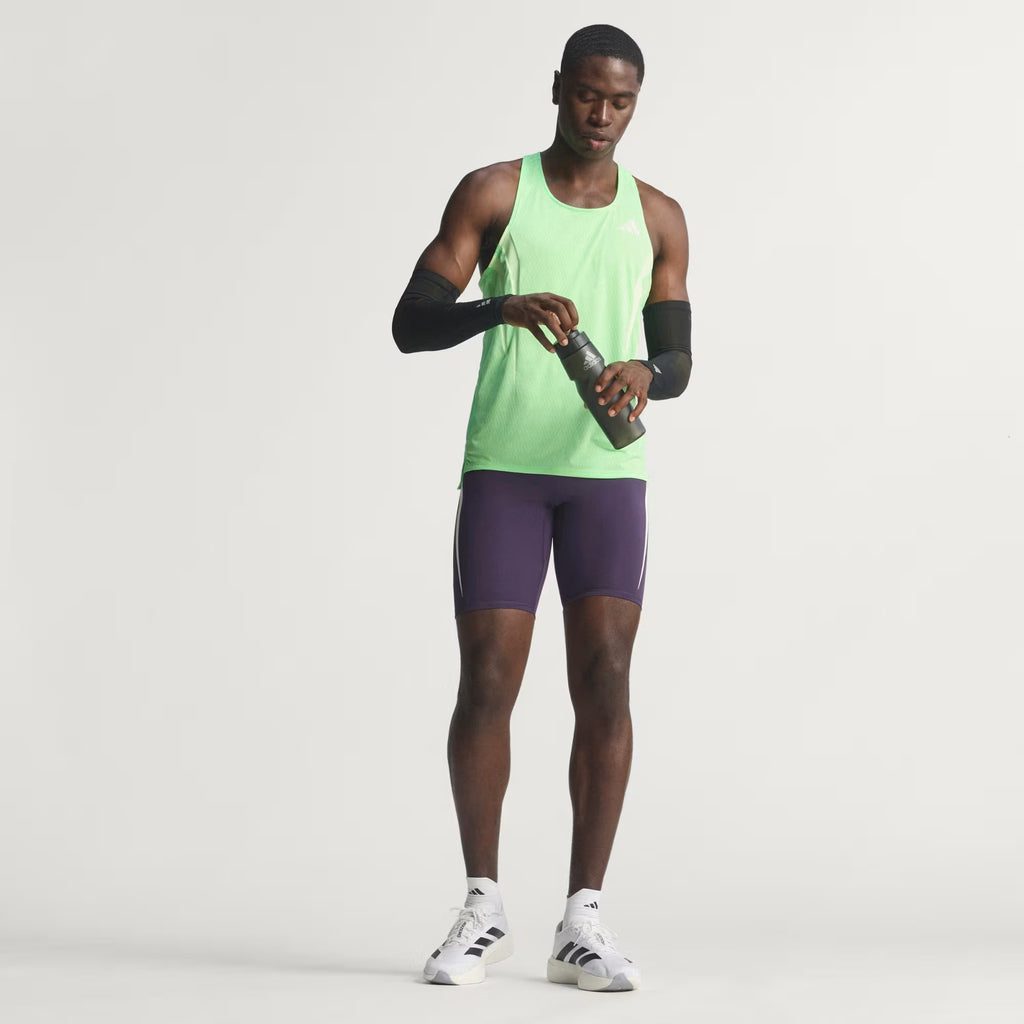 Adidas Adizero NYX Men's Running Singlet - Lime Burst