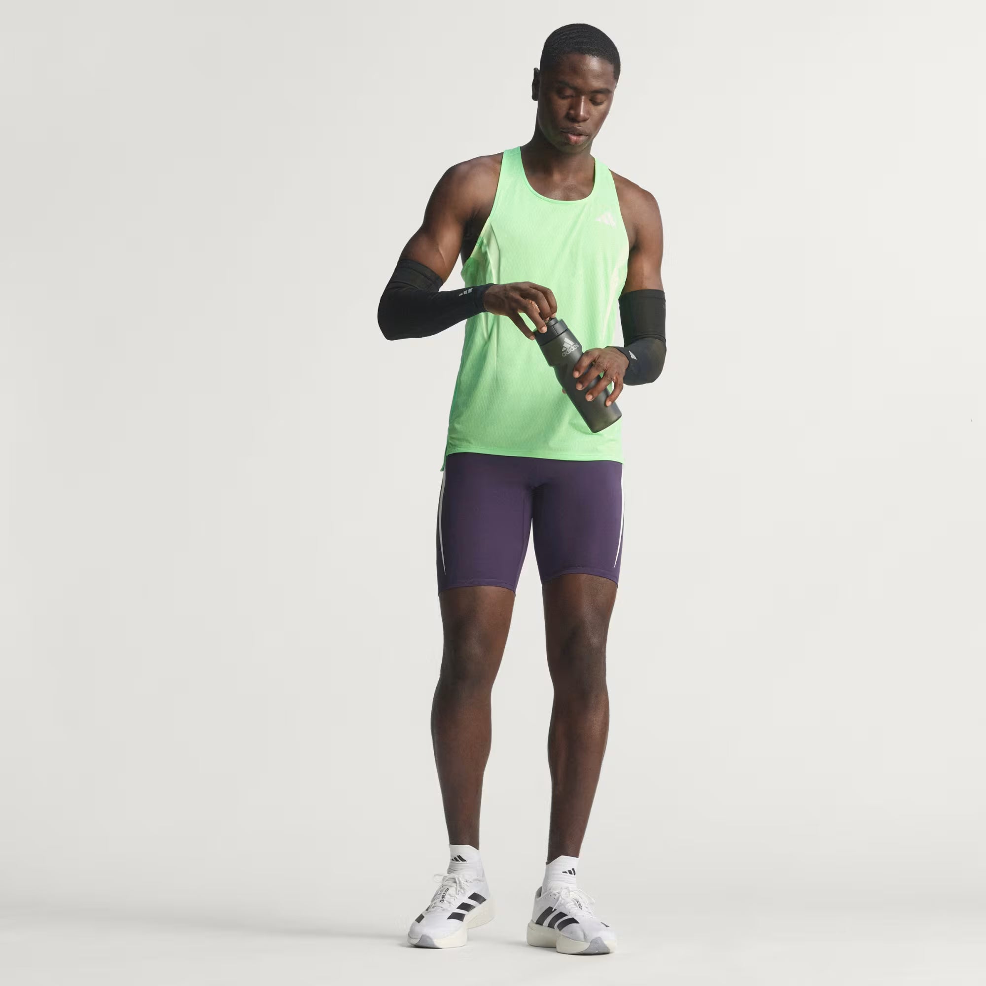 Adidas Adizero NYX Men's Running Singlet - Lime Burst