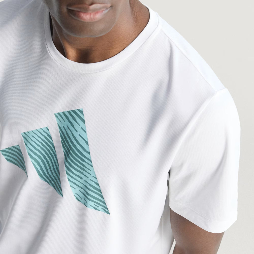 Adidas Adi365 Essentials Brand Love Men's Running T-Shirt - White