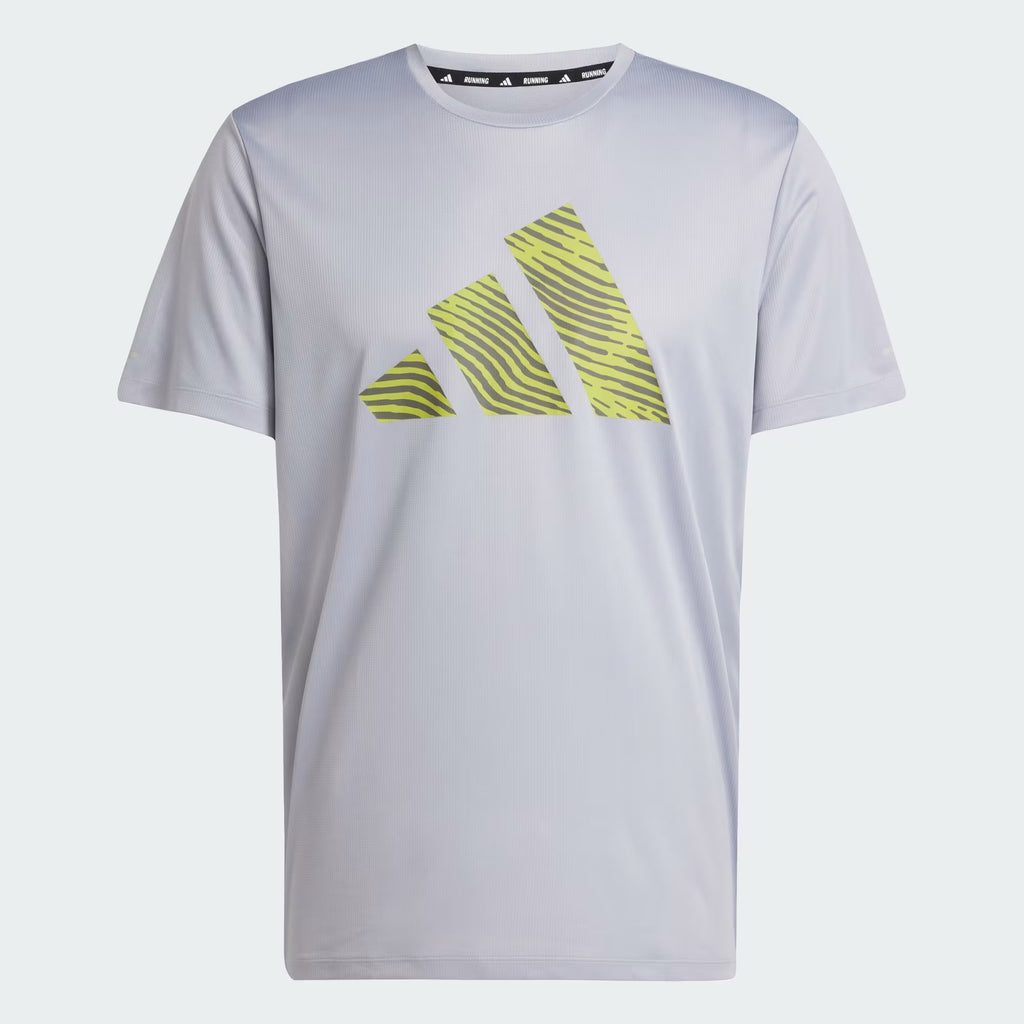 Adidas Adi365 Essential Brand Love Men's Running T-Shirt - Hello Silver