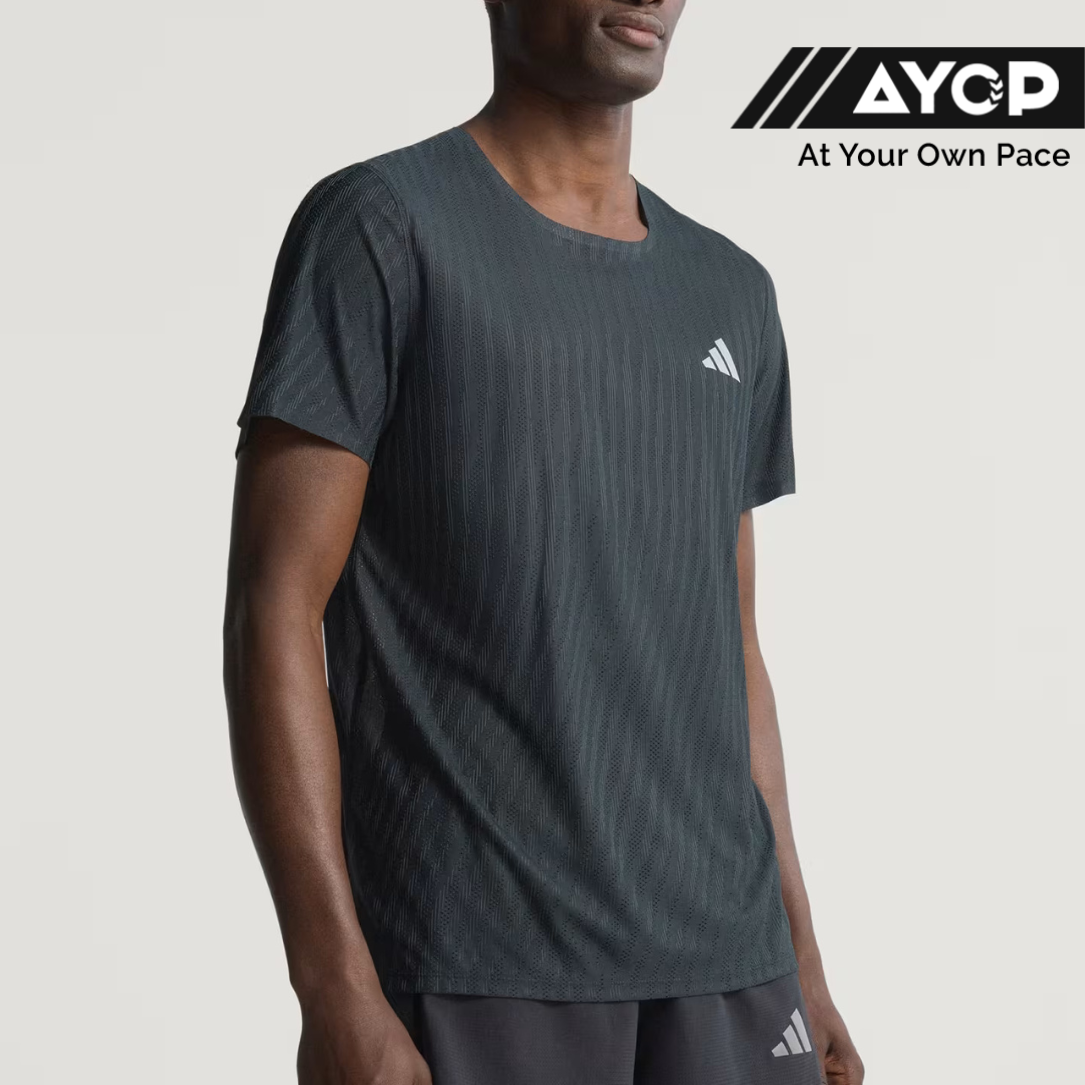 Adidas Adi365 Climacool+ Men's Running T-Shirt - Black/Grey Six