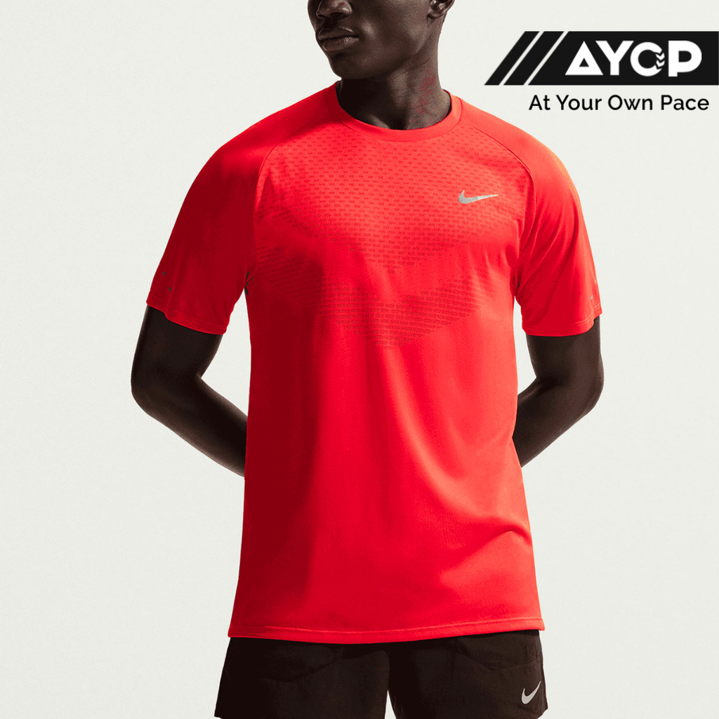 Nike Dri-FIT Stride ADV Men's Running Short Sleeve - Light Crimson