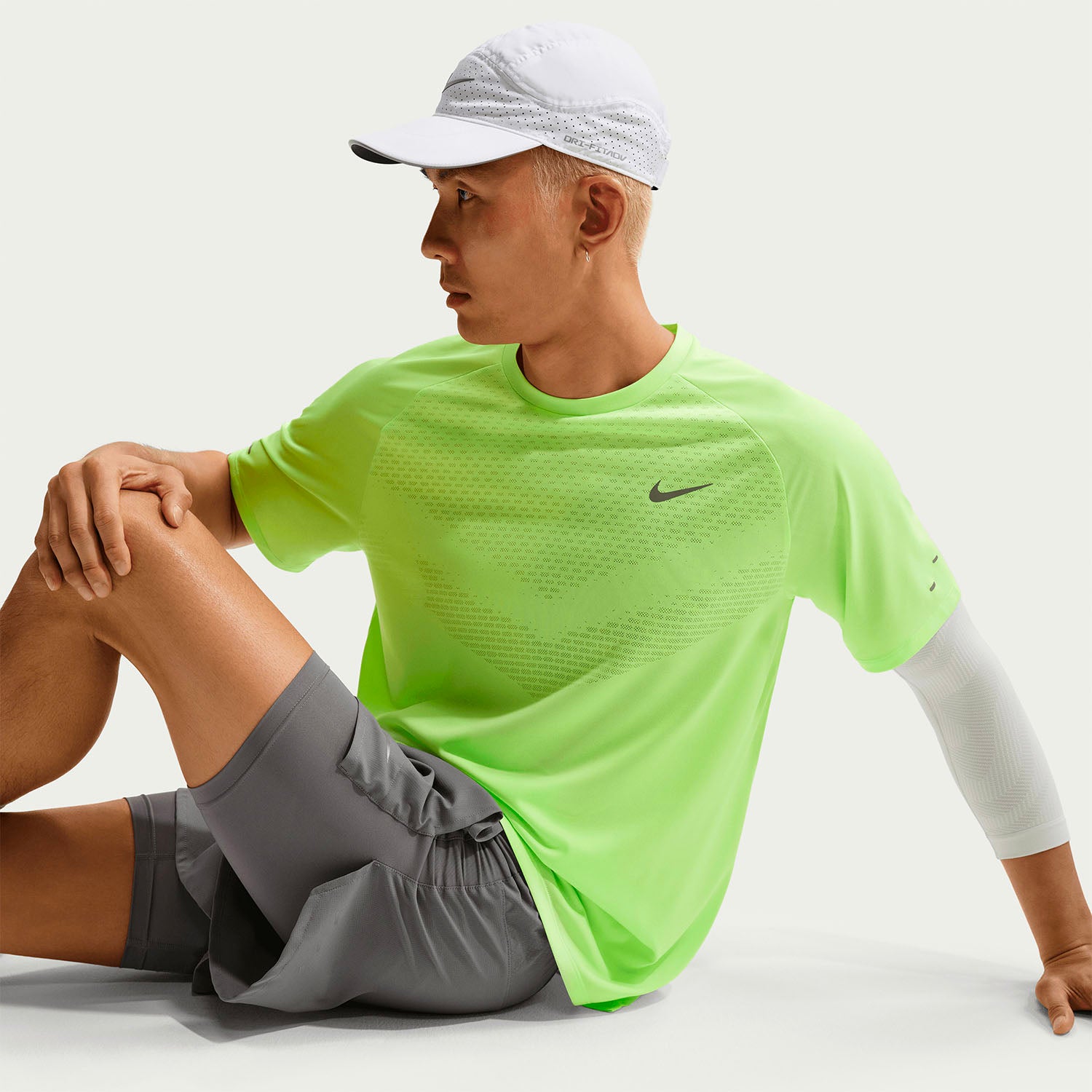 Nike Dri-FIT Stride ADV Men's Running Short Sleeve - Lime Blast
