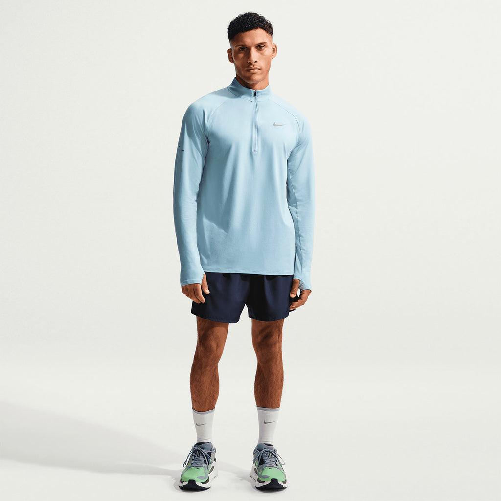 Nike Dri-FIT Stride 1/4 Zip Men's Running Jacket - Light Armory Blue