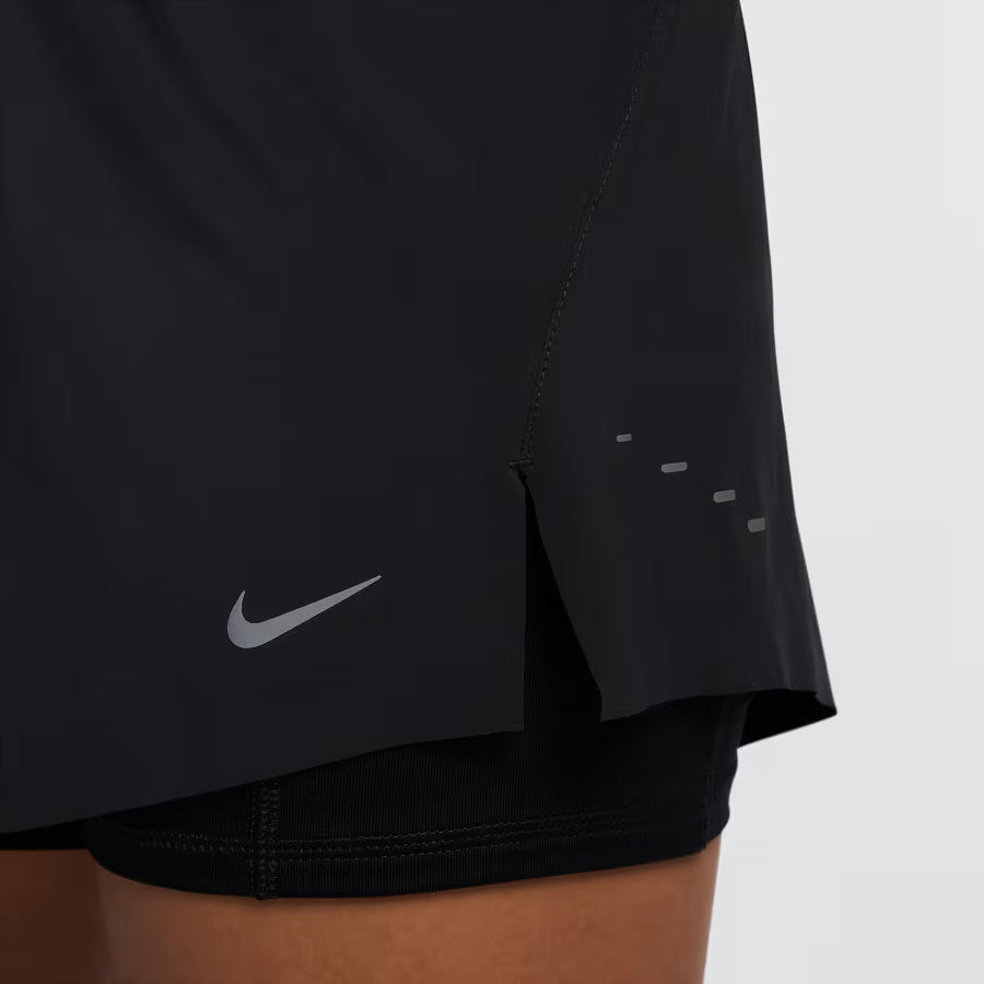 Nike Dri-FIT Swift Mid-Rise 2-in-1 Women's Running Shorts - Black