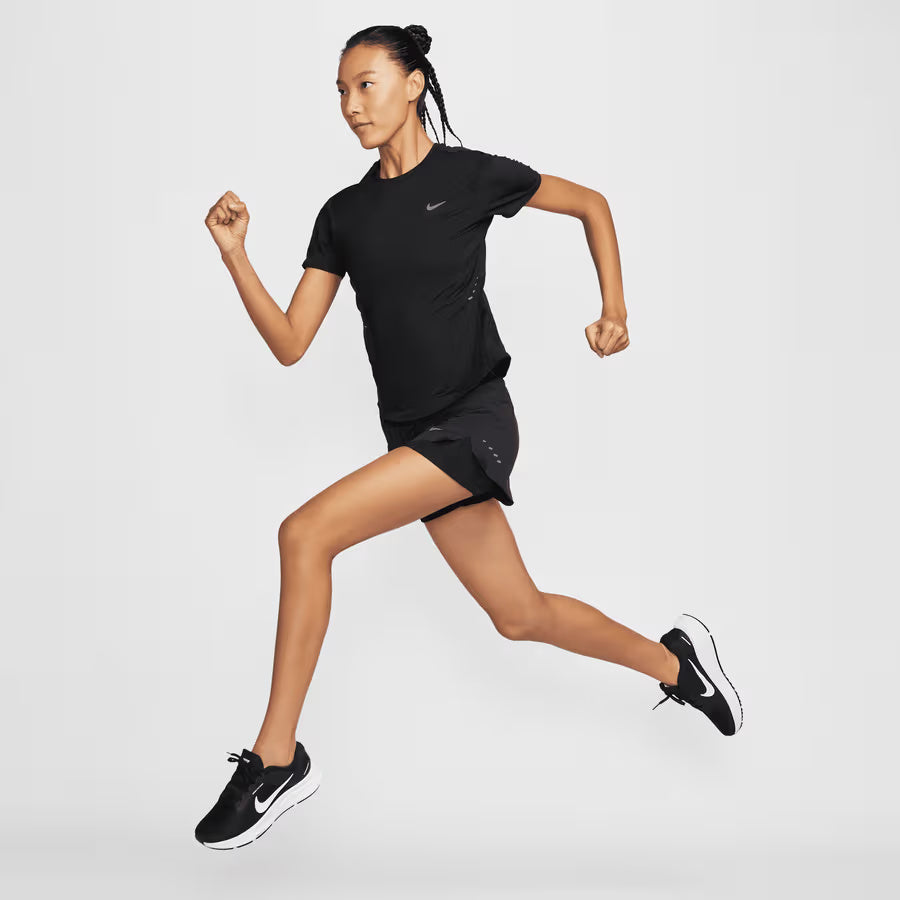 Nike Dri-FIT Swift Mid-Rise 2-in-1 Women's Running Shorts - Black