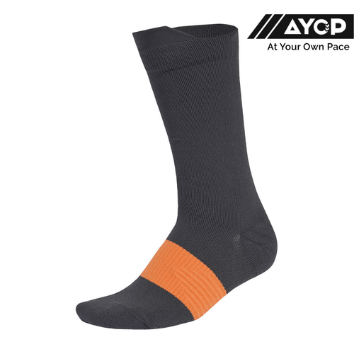 (1 Pair) Adidas Running RunxGraphic Socks - Dusky Orange