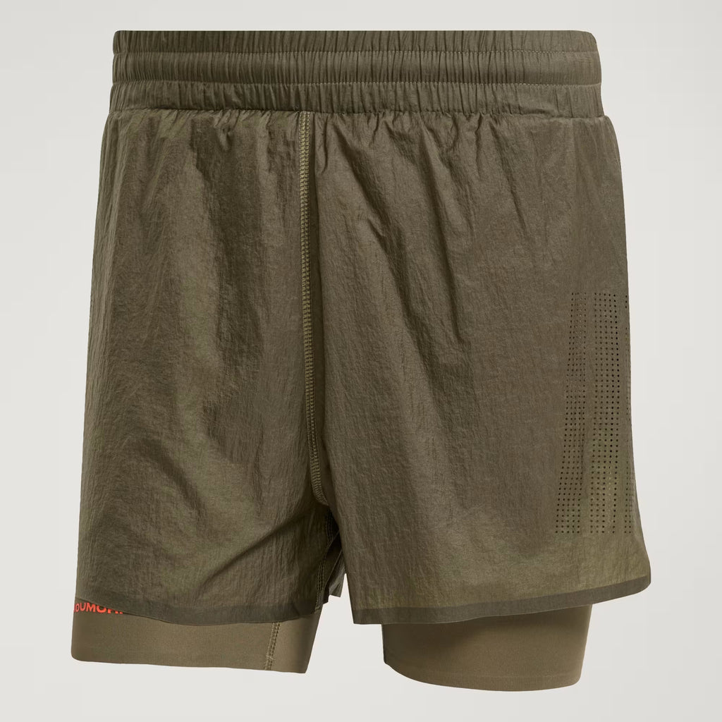 Adidas Koumori adi365 2-in-1 5-inch Men’s Running Shorts - Olive Strata