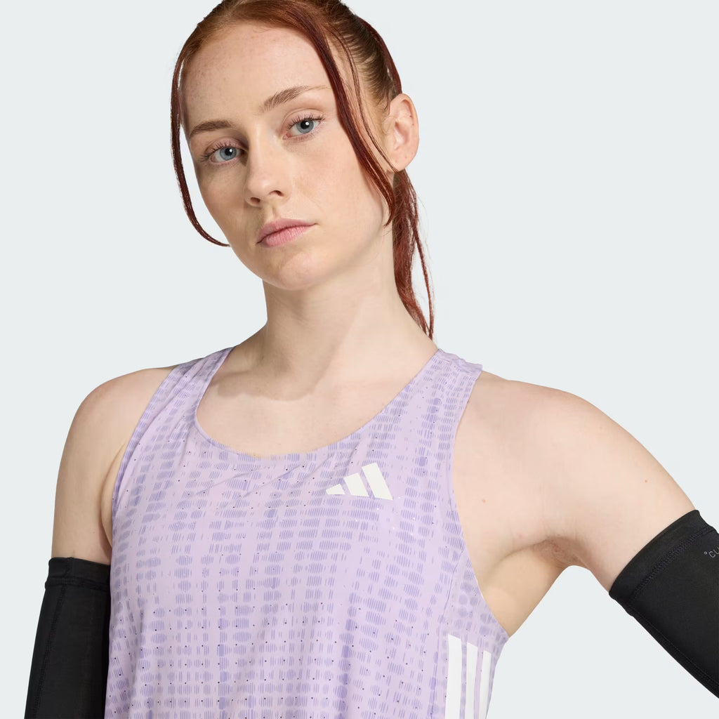 Adidas Adizero Women's Running Singlet - Powder Plum