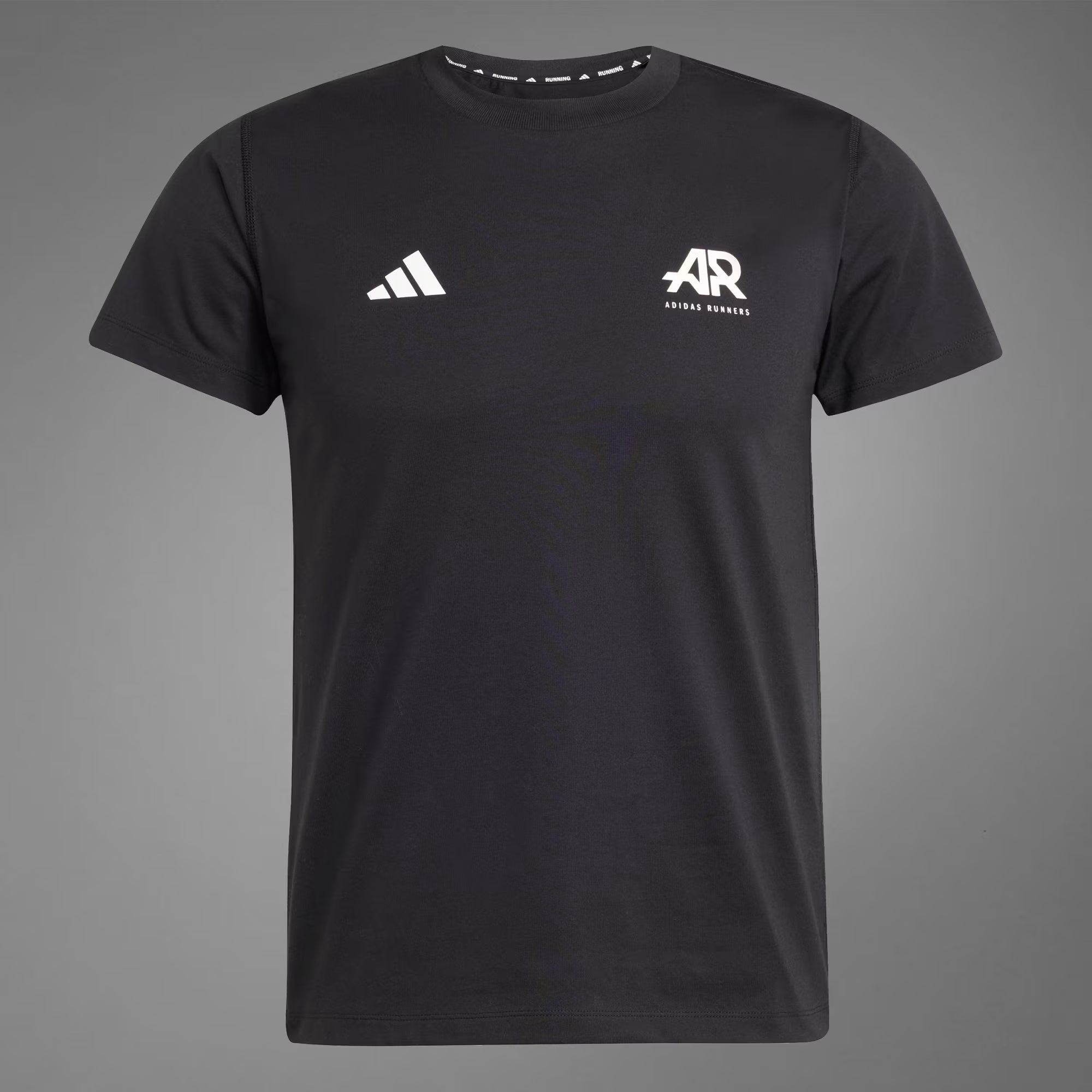 UNISEX Adidas Runner Short Sleeve Tee - Black