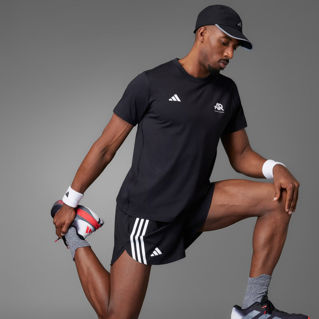 UNISEX Adidas Runner Short Sleeve Tee - Black