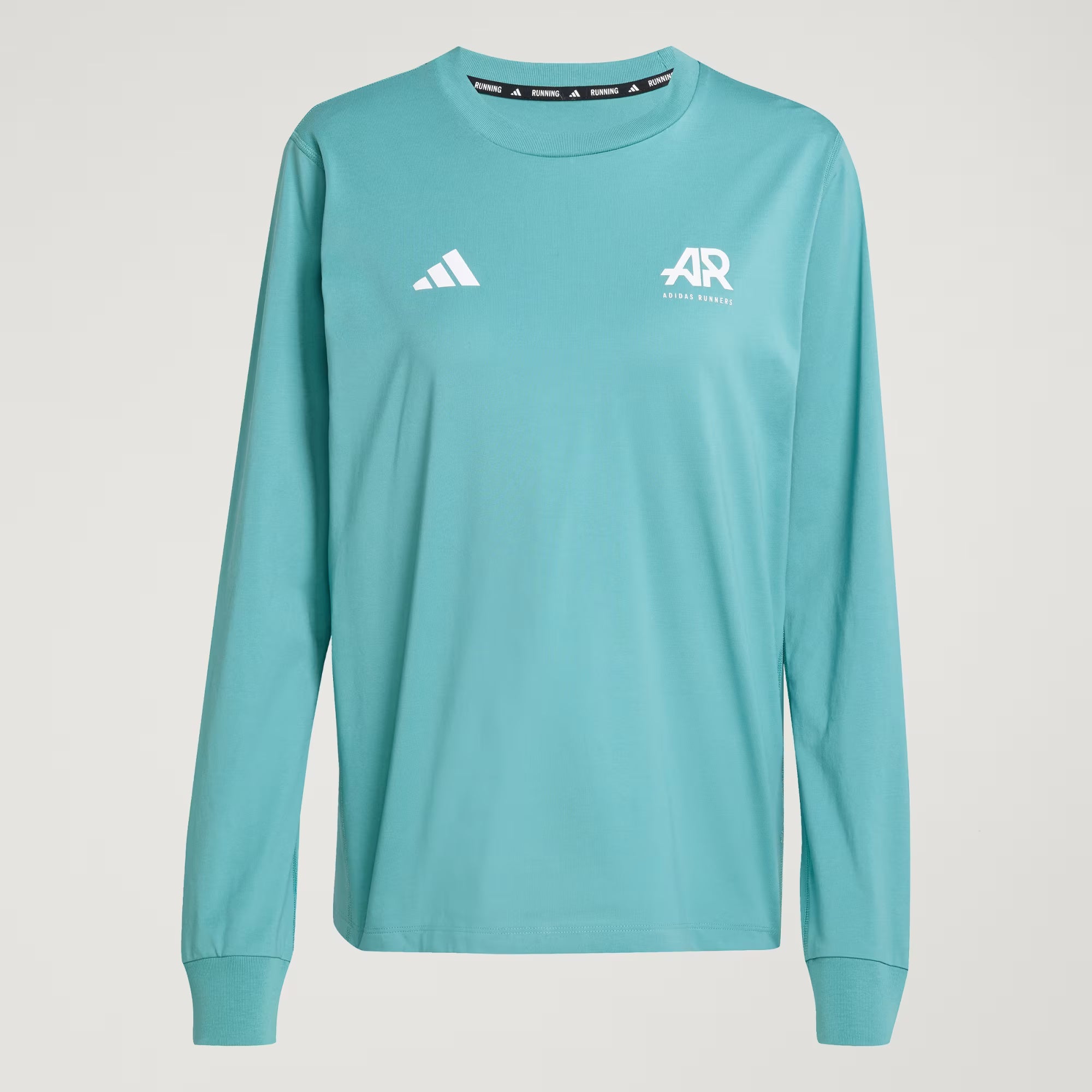 UNISEX Adidas Runner Long Sleeve Tee - Powder Teal