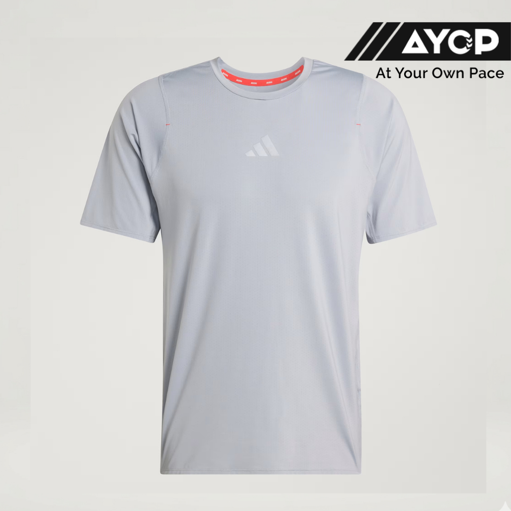 Kaos Lari Pria Adidas Adizero Ekiden - Halo Silver