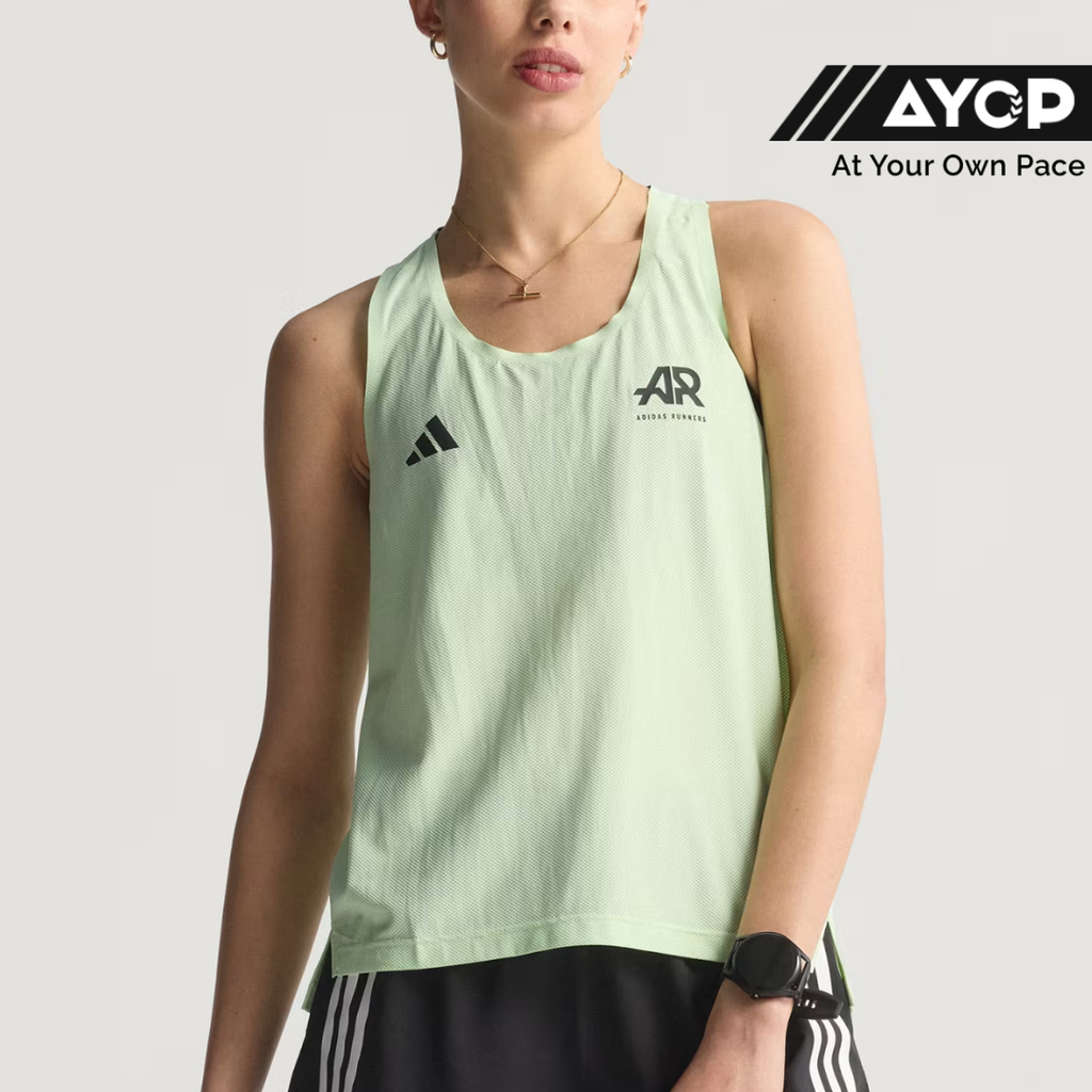 Adidas Climacool Women's Running Singlet - Semi Green Spark