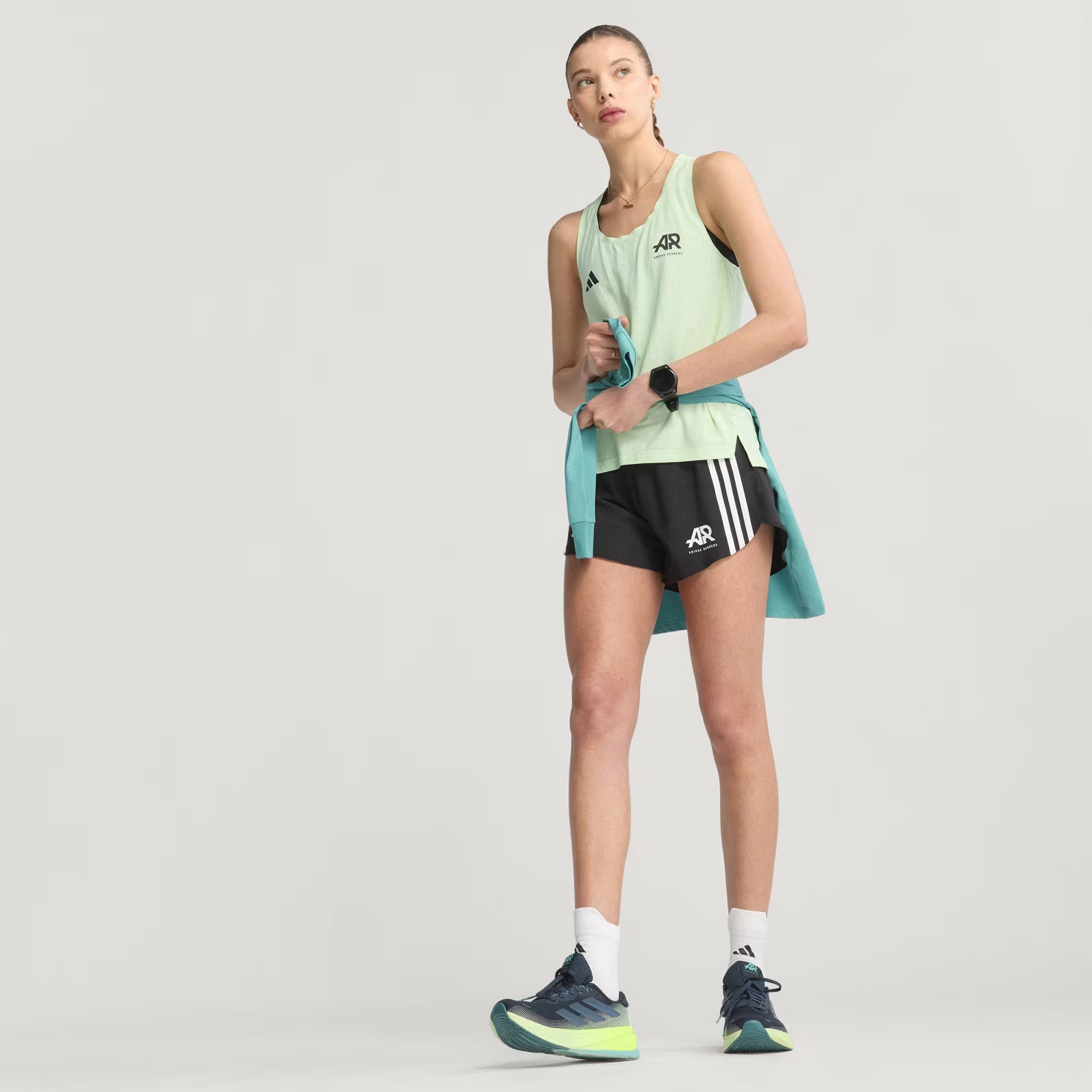 Adidas Climacool Women's Running Singlet - Semi Green Spark