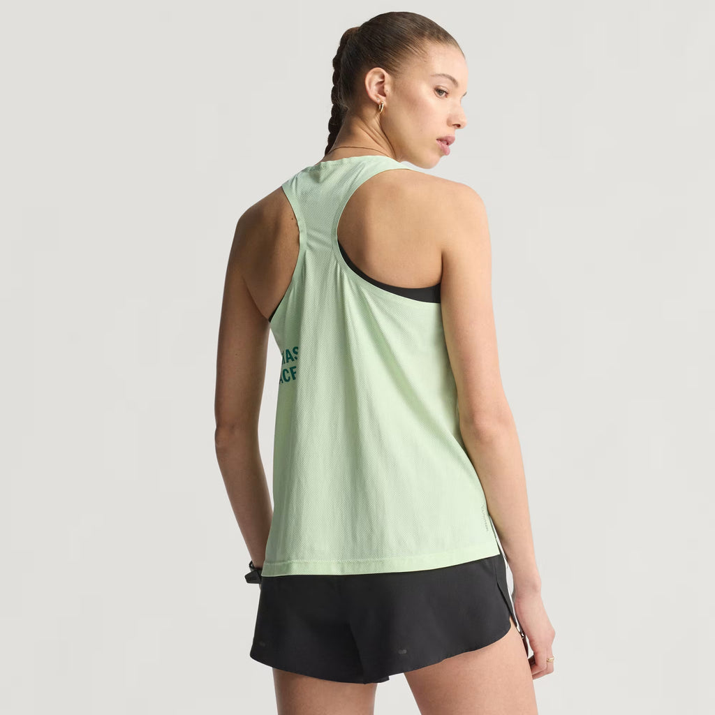 Adidas Climacool Women's Running Singlet - Semi Green Spark