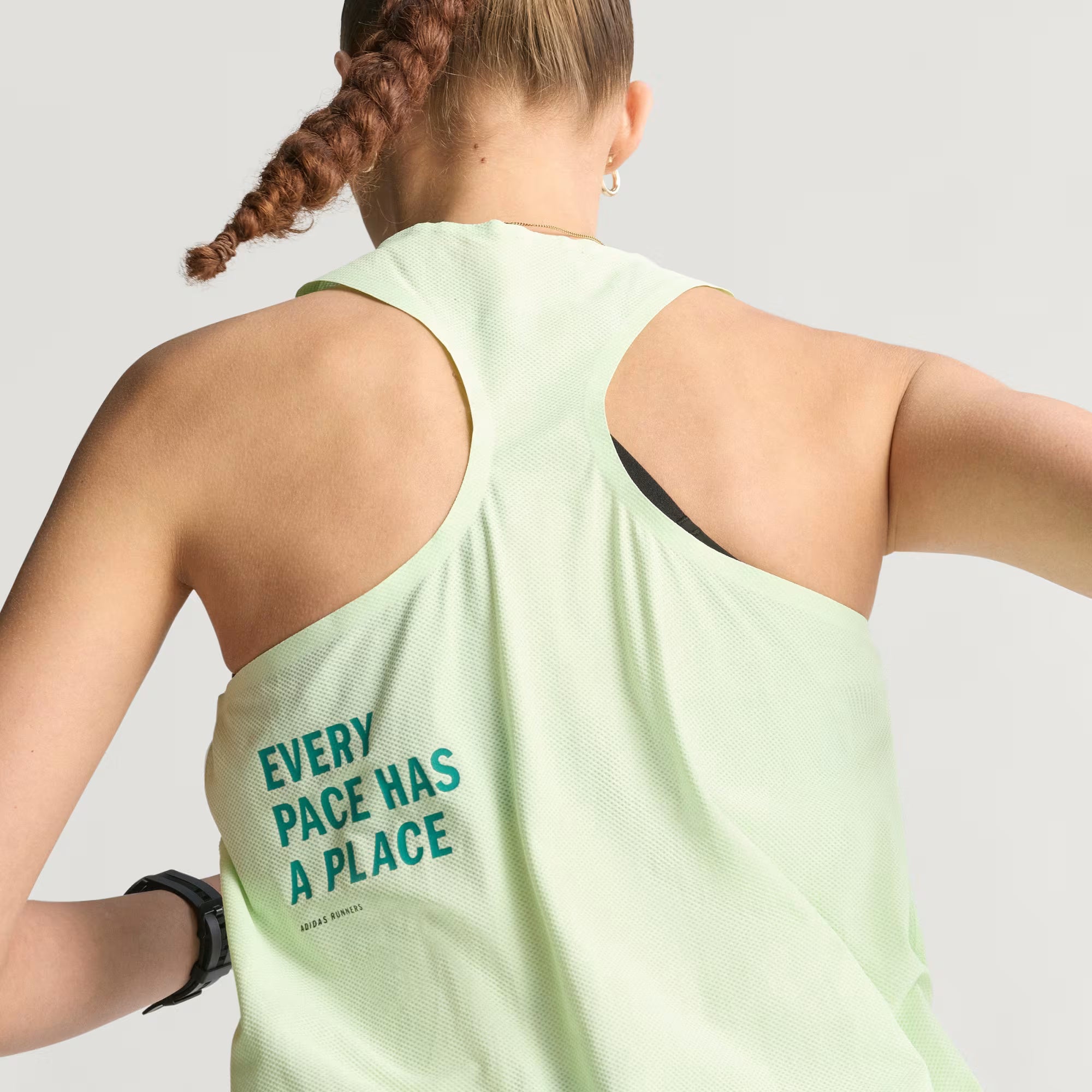 Adidas Climacool Women's Running Singlet - Semi Green Spark