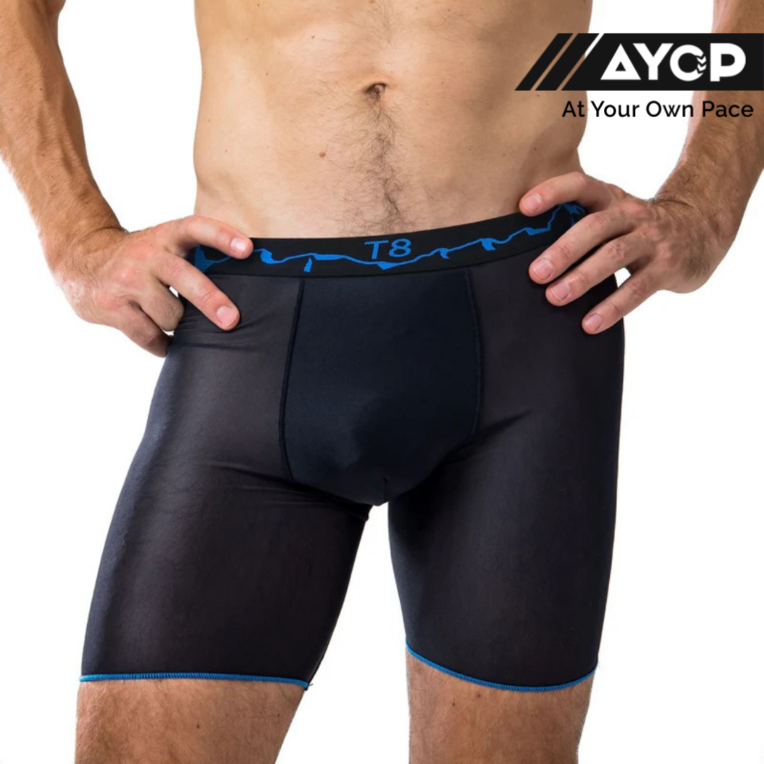 T8 Men's Commandos Running Underwear - Black