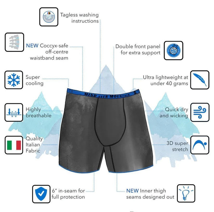 T8 Men's Commandos Running Underwear - Black