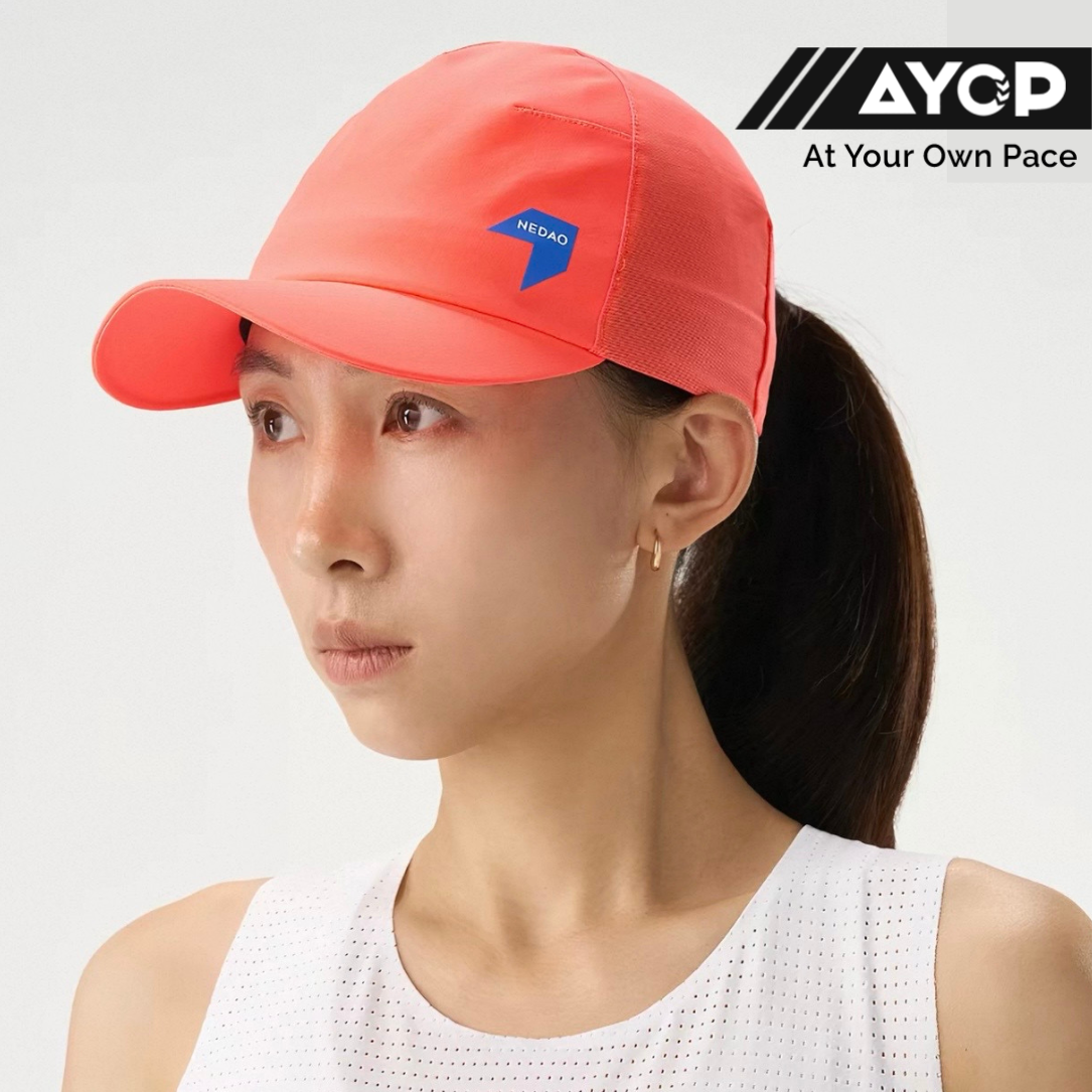 Nedao Soft-Brim Unisex Running Cap - Lightning Red