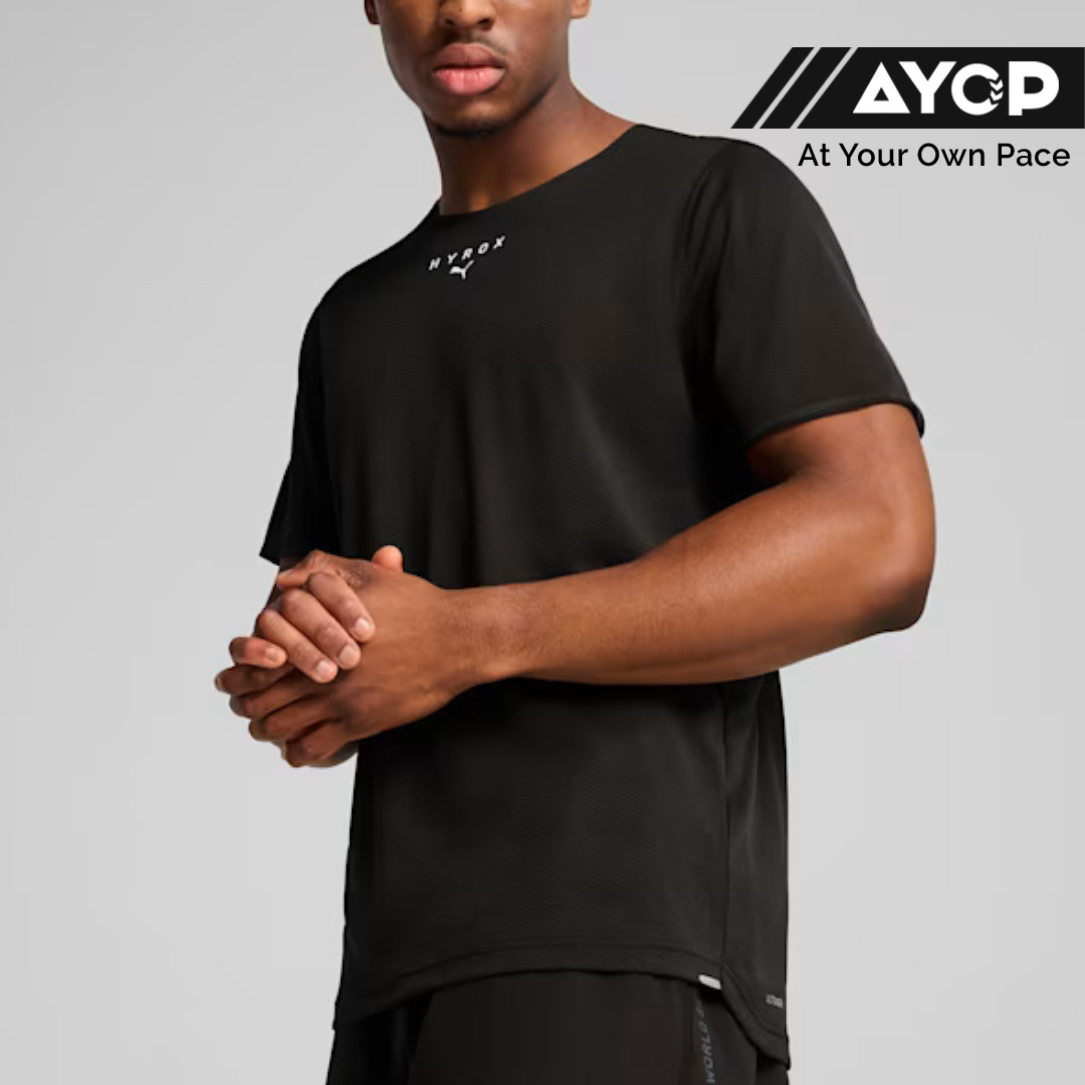 PUMA x HYROX ULTRASPUN Kaos Latihan Pria - Hitam
