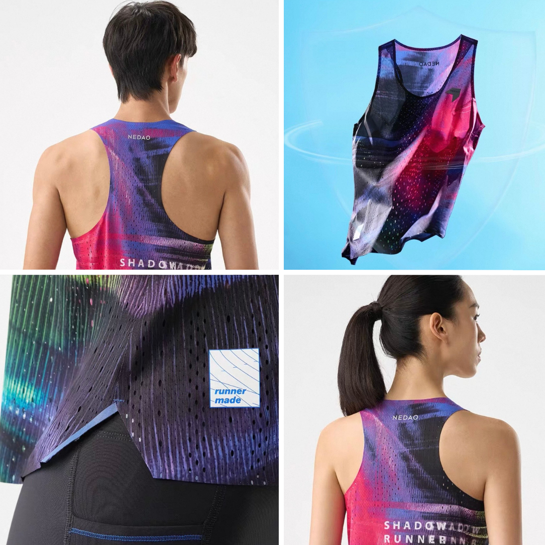 Nedao Qiflow Vortex Running Singlet - Fluorescent Purple