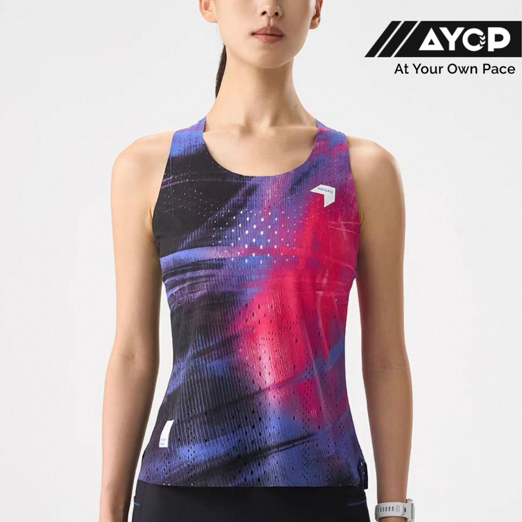 Nedao Qiflow Vortex Running Singlet - Fluorescent Purple