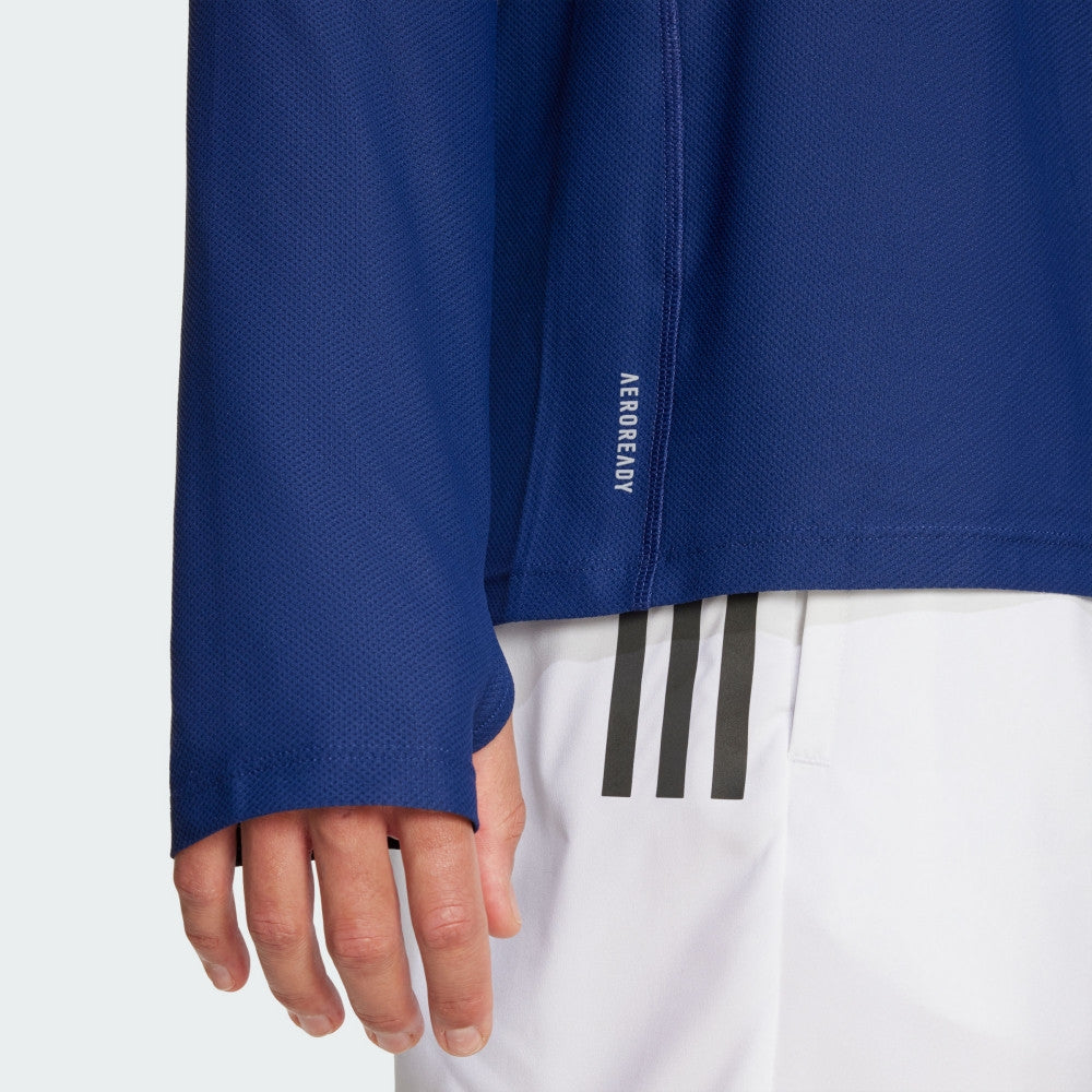 Adidas Own The Run Long Sleeve Men's Running Tee - Dark Blue