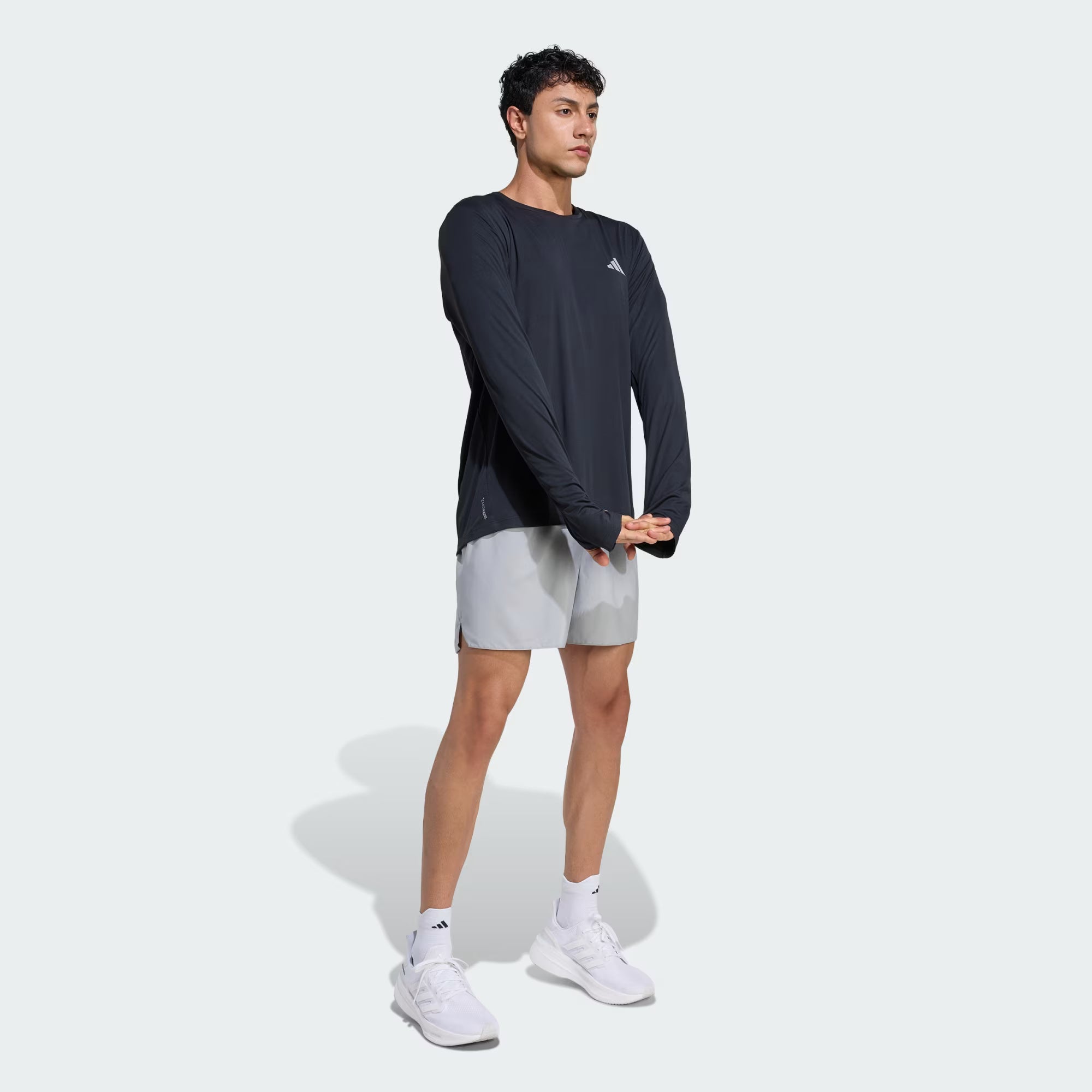 Adidas Adi365 Essentials Long Sleeve Men's Running Shirt - Black