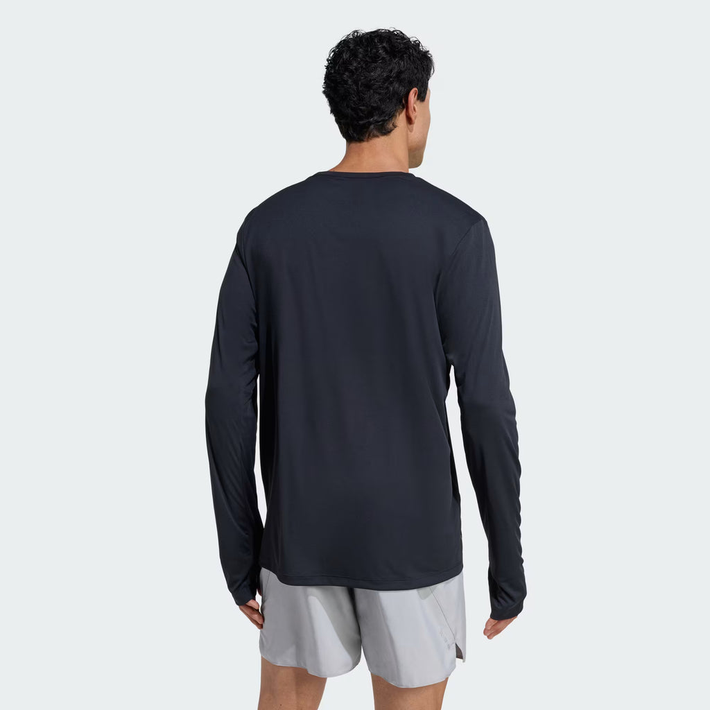 Adidas Adi365 Essentials Long Sleeve Men's Running Shirt - Black