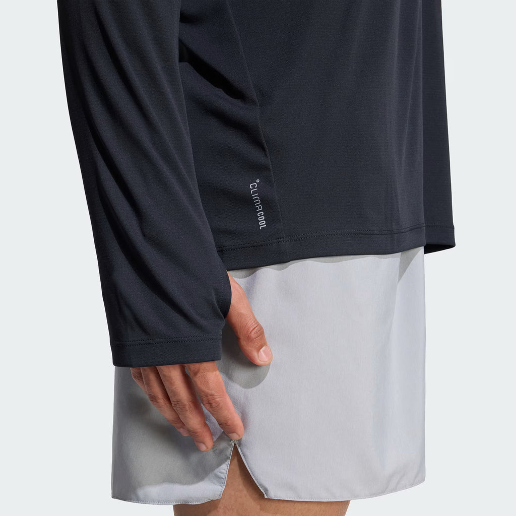 Adidas Adi365 Essentials Long Sleeve Men's Running Shirt - Black