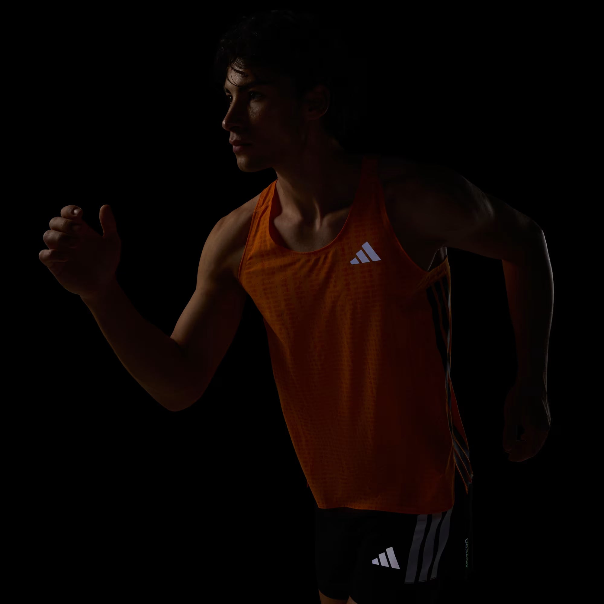 Adidas Adizero Men's Running Singlet - Pure Orange