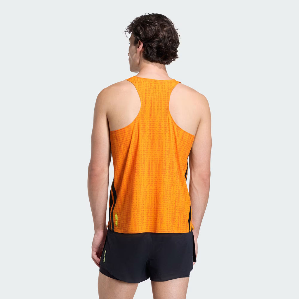 Adidas Adizero Men's Running Singlet - Pure Orange