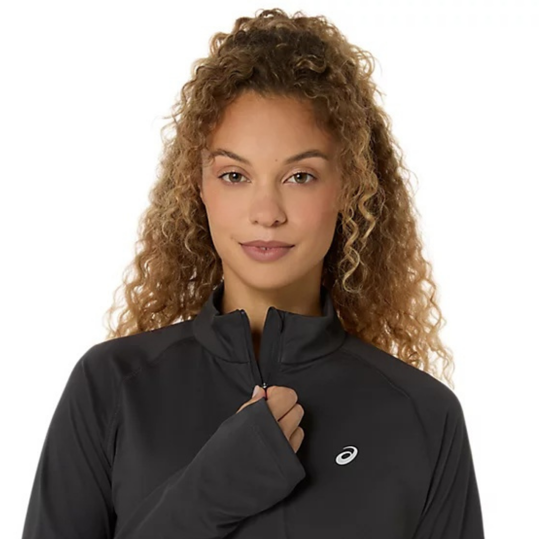 Asics Sport Long Sleeve 1/2 Zip Women's Running Top - Graphite Grey