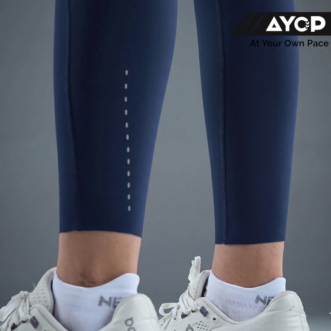 Nedao Skin+ Motion Pocket Women's Running Leggings - Navy Blue