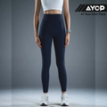 Nedao Skin+ Motion Pocket Women's Running Leggings - Navy Blue