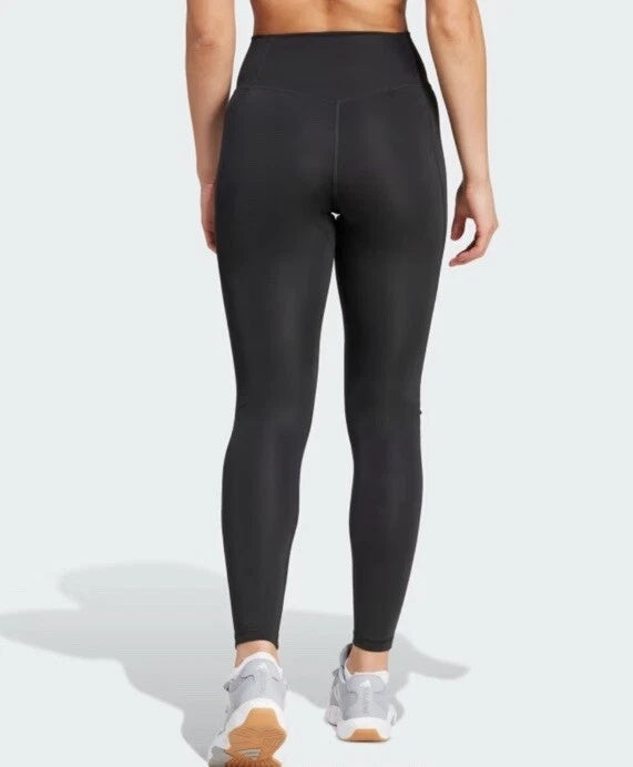 Adidas Optime Essentials Stash Pocket Full-Length Women's Running Leggings - Black