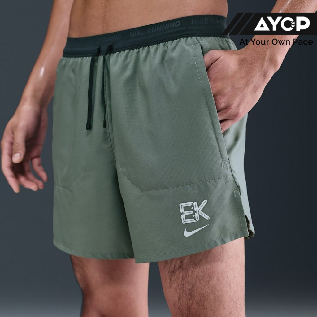 Nike Dri-FIT Stride 'Eliud Kipchoge' 5-inch Brief-Lined Men's Running Shorts - Clay Green