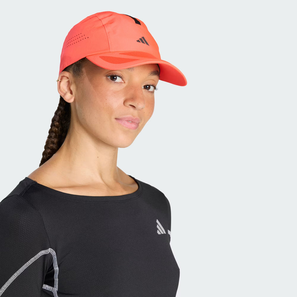 Adidas RunningxAdizero Lightweight Climacool Unisex Running Cap - Lucid Red